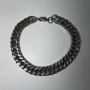 Bold Silver Cuban Bracelet